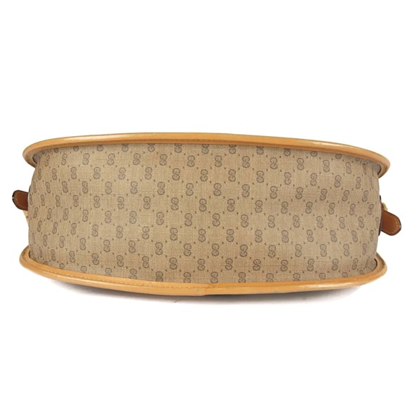 🔴SOLD🔴GUCCI Vintage Sherry Line Micro GG Web PVC Canvas Browns Crossbody bag - Picture 12 of 15